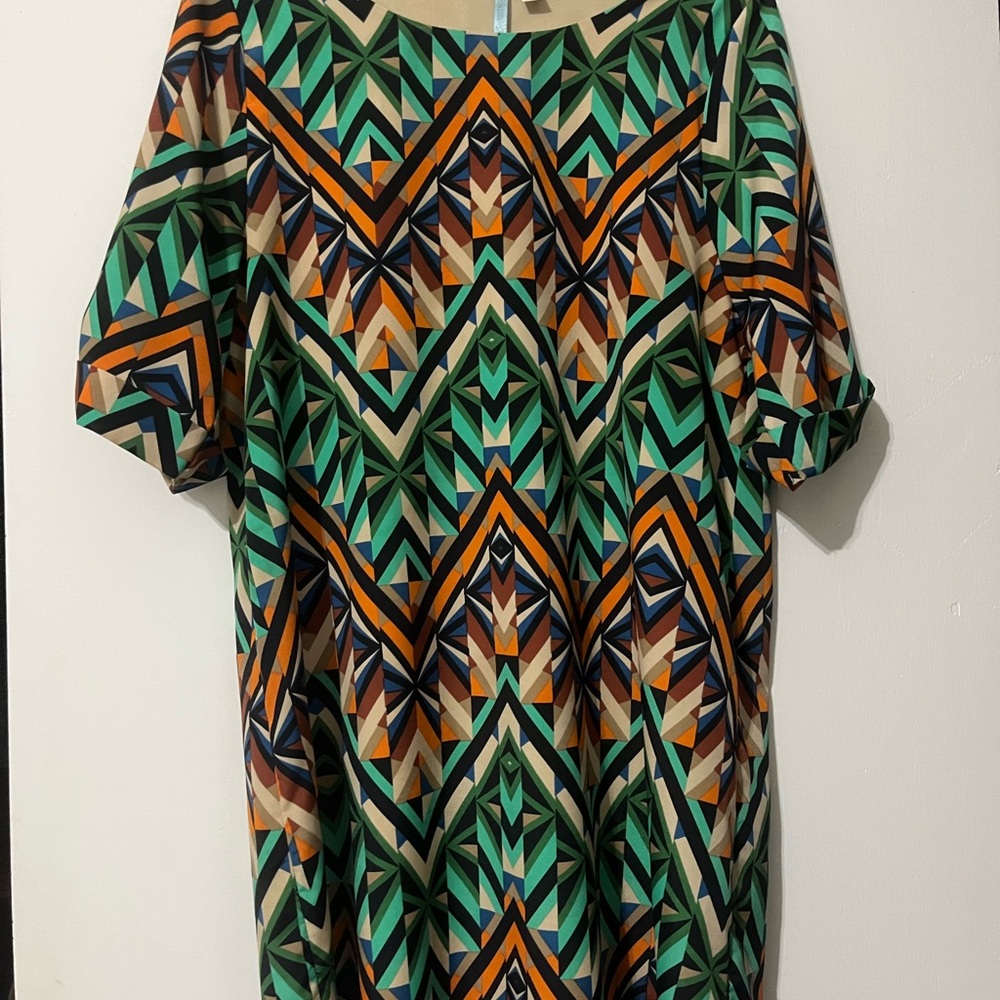 Geometric Multicolor Women's Top